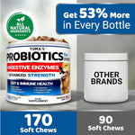 Load image into Gallery viewer, 2 Pack Probiotics for Dogs and Digestive Enzymes Dog Probiotics Treats 340 Chews