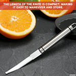 Load image into Gallery viewer, Grapefruit Knife With Curved Serrated Blade Fruit Slicer and Cutter for Oranges Kitchen Gadget Stainless Steel Small Knife for Home
