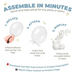 Load image into Gallery viewer, Balloon Garland Arch Kit 146 Pcs Dusty Blue Balloons for Baby Shower Birthday Gender Reveal Wedding Party DIY Kit