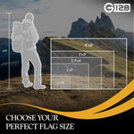 Load image into Gallery viewer, Combo Pack American USA Flag and Alaska Flag 2.5x4 Ft Both Embroidered SPUN