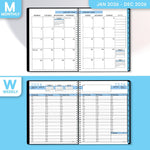 Load image into Gallery viewer, 2026 Appointment Book Planner 6.5 x 8.5 inch Large Blue Tabbed Daily Hourly Weekly Planner Schedule Book 30 Minute time Slots Business & Personal Planner Jan 2026 Dec 2026