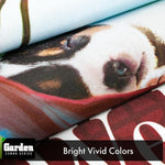 Load image into Gallery viewer, G128 Combo Pack: Garden Flag Stand Black 36x16 Inch & Garden Flag Welcome Sleeping Puppy 12x18 Inch