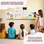 Load image into Gallery viewer, Cateam Sensory Wall Panel for Kids Activity Wall Busy Board for Toddlers and preschoolers. 16in1 Learning Activity Center. Wooden Montessori Toys for Education and Early Development Ship