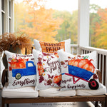 Load image into Gallery viewer, Fall Decoration Pumpkin Wagon Tractor Waterproof Throw Pillow Covers 18 x 18 In Set of 4, Beautiful Cushion Covers for Autumn Sofa Couch Decoration