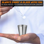 Load image into Gallery viewer, 15pcs Stainless Steel Shot Glasses Drinking Vessel 30 ml (1oz) Outdoor Camping Travel Coffee Tea Cup Silver Cup Unbreakable Metal Shooters for Whiskey Tequila Liquor Great Barware Gift