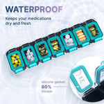 Load image into Gallery viewer, Weekly Pill Organizer 2 Times A Day Airtight Pill Box 7 Day Am Pm Vitamin Case