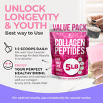 Load image into Gallery viewer, Collagen Peptides Powder 5 LB for Women Hydrolyzed Collagen Protein Types I and