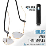 Load image into Gallery viewer, Eyeglasses String Holder Strap Glasses Cords 4 Pcs Black Adjustable 27 inch Long