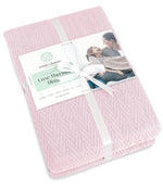 Load image into Gallery viewer, King Size Blankets for Bed 100% Cotton Soft Breathable 410Gsm 108x90 Inches Pink