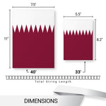Load image into Gallery viewer, G128 2022 World Cup Bunting Banner Flag 8.2 x 5.5 Inch, Full String 33 Feet LiteWeave Pro Series Printed 150D Poly String Flag Decor for Fan Club Party, Soccer Events, World Cup Fan Celebration
