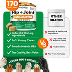Load image into Gallery viewer, Hemp Hip and Joint Supplement Glucosamine for Dogs 170 Mobility Support Chews