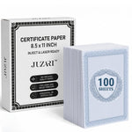 Load image into Gallery viewer, 100 Certificate Paper 8.5 x 11 inch for Printing Blank Certificate Papers for Award Certificates & Diploma Paper Premium Blue Border Award Papers Cardstock for Awards & Certificates Graduation