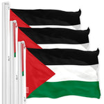 Load image into Gallery viewer, Palestine Palestinian Flag 3x5 Ft 3Pack 150D Printed Polyester By G128