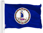 Load image into Gallery viewer, Virginia State Flag 3x5 feet Printed 150D Indoor Outdoor Vibrant Colors Brass