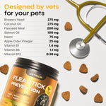 Load image into Gallery viewer, Flea and Tick Prevention for Dogs Dog Flea Treatment Chews Immune Support Flea and Tick Chewables for Dogs Dog Flea & Tick Control Supplement All Breeds & Ages Vet Formulated Soft Treats