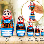 Load image into Gallery viewer, Polish Nesting Dolls Set of 5 pcs Matryoshka Doll in Traditional Polish Costumes Folk Art