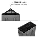 Load image into Gallery viewer, Slim Laundry Hamper With Handles Collapsible Laundry Basket Thin Dirty Clothes Basket Narrow Laundry Bag Foldable Dirty Cloth Hamper 45L (21 inchesDark Grey)