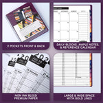 Load image into Gallery viewer, 2026 Appointment Book Planner 8.5 x 11 inch Large Purple Tabbed Daily Hourly Weekly Planner Schedule Book 15 Minute time Slots Business & Personal Planner Jan 2026 Dec 2026 Purple