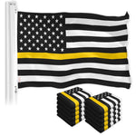 Load image into Gallery viewer, Thin Yellow Line American Flag 3x5 Ft 10Pack Printed 150D Polyester By G128