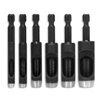 Load image into Gallery viewer, Leather Hole Punch Tool Set 6 Pcs Drill Bits 3 16 1 4 5 16 3 8 7 16 1 2 High Precision Leather Punch Tool for Belts Fabric and Crafts Durable Carbon Steel Sharp and Efficient