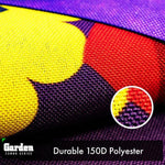 Load image into Gallery viewer, G128 Combo Pack: Garden Flag Stand Black 36x16 Inch & Garden Flag Trick or Treat Owl Purple 12x18 Inch