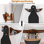 Load image into Gallery viewer, Ash Wood Skateboard Wall Mount Wings Rack for Hanging Skateboards Penny Board