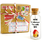 Load image into Gallery viewer, Cute and Kawaii Valentine's Day and Anniversary Presents Personalized Love Gifts for Boyfriend Girlfriend (Home is Wherever I'm with You in Craft Gift Box)