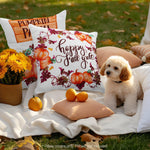 Load image into Gallery viewer, Fall Decoration Pumpkin Wagon Tractor Waterproof Throw Pillow Covers 18 x 18 In Set of 4, Beautiful Cushion Covers for Autumn Sofa Couch Decoration