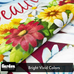 Load image into Gallery viewer, Combo Pack: Garden Flag Stand Black 36x16 Inch & Garden Flag America the Beautiful Spring Flowers Watering Can 12x18 Inch