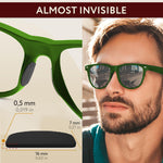Load image into Gallery viewer, Nose Pads for Sunglasses 6 Pairs Ultra Thin Nose Grips Eye Glasses Nose Bridge Support Accessories for Glasses 1 mm (Black Pads & Orange Glasses Strap)