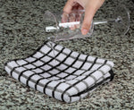 Load image into Gallery viewer, Premium Dish Towels for Kitchen with Hanging Loop 8 Pack 16x26 in Black Heavy