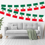 Load image into Gallery viewer, Mexico Mexican Bunting Banner Flag 8.2 x 5.5 Inch, Full String 33 Feet Printed 150D Polyester, Decorations For Bar, School, Festival Events Celebration