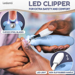 Load image into Gallery viewer, Baby Nail Trimmer Blue Electric USB Rechargeable Nail Clippers with Led Light