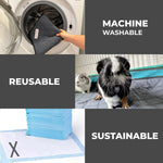 Load image into Gallery viewer, Reusable Guinea Pig Cage Liners for C&C 2x3 Habitats 2 Pcs 28x42 inch Easier to Clean Than Fleece Soft Absorbent & Washable Rabbit Bedding Reusable Guinea Pig Pee Pads for Dogs & Small Animals