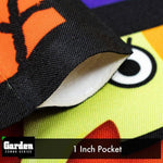 Load image into Gallery viewer, G128 Combo Pack: Garden Flag Stand Black 36x16 Inch & Garden Flag Witch Bats Spiders 12x18 Inch