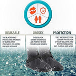 Load image into Gallery viewer, Short Waterproof Shoe Covers for Rain 2 Pairs of XX Large Reusable Walking Boot Covers with Rubber Sole Non Slip PVC Galoshes for Women and Men. Pack of 4 Zipper Front Protectors for Outdoors.