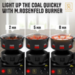 Load image into Gallery viewer, PRO Hookah Coal Burner for Hookah – Professional FIRE Tower Multipurpose Electric Stove for Hookah Coals Burner for Shisha Free Hookah Tongs Hookah Charcoal Burner for Hookah Cubes