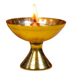 Load image into Gallery viewer, Handcrafted Paro Pyali 2.2 Inch Brass Diya for Pooja Premium Brass Gold Finish Oil Diya Lamp for Home Temple & Festivals Rust Resistant Diwali Puja Decorations for Home