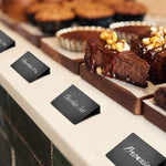 Load image into Gallery viewer, 30 Pack Mini Chalkboard Signs 4 x3 for Food Buffet Tables Small Chalkboard Sign Mini Chalkboard Signs for Food Table Chalkboard Signs Mini Blackboard Signs for Food Buffet Food Cards