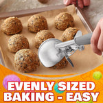 Load image into Gallery viewer, 4 oz Ice Cream Scoop with Trigger Release #8 – Stainless Steel Versatile Tool for Baking Cookies and Desserts Durable Easy to Clean Dishwasher Safe Ergonomic Design for Precise Culinary Portions
