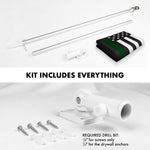Load image into Gallery viewer, Combo Pack Flag Pole 6 Ft Silver Tangle Free & Thin Green Line Flag 3x5 Ft