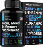Load image into Gallery viewer, Brain Supplements for Memory and Focus L Theanine Ginkgo Biloba 60 Capsules
