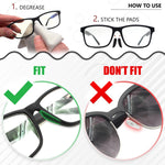 Load image into Gallery viewer, Eyeglass Nose Pads Grips 1 mm Adhesive Glasses Nose Grip Non Slip Silicone Eyeglasses Nose Pads Anti Slip Sunglass Nose Pads Bridge 6 Pairs 1mm x 7mm x 16mm