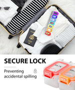 Load image into Gallery viewer, Weekly Pill Organizer 1 time a Day Pill Box 7 Day with Enhanced Waterproof Seal Large compartments Hold Big Vitamins & Supplements Upgraded Locking lids for Home & Travel use Durable Hard case