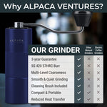 Load image into Gallery viewer, Manual Coffee Stainless Steel Blue Conical Burr Coffee Grinder Manual with