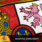 Load image into Gallery viewer, G128 Spain (Spanish) Flag 3x5 feet Double Sided Embroidered 210D Indoor/Outdoor, Brass Grommets, Heavy Duty Polyester