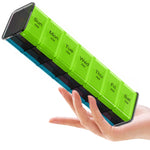 Load image into Gallery viewer, Extra Large Pill Organizer XXL Pill Box 7 Day Weekly Pill Organizer with AM PM Large Compartments Big Pill Case for Supplements Jumbo Pill Holder for Vitamins Huge Medicine Organizer 2 Times a Day