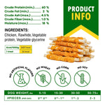 Load image into Gallery viewer, Dog Rawhide Sticks Wrapped with Chicken Pet Natural Chew Treats Grain Free Snack