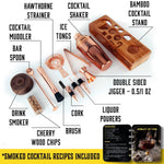 Load image into Gallery viewer, Bartender Kit with Bamboo Stand Bar Set with Cocktail Shaker Bartending Kit with Essential Bar Accessory Tools 13 pcs Pink Gold