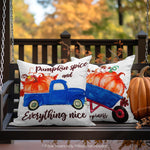 Load image into Gallery viewer, Fall Decoration Pumpkin Wagon Tractor Waterproof Throw Pillow Covers 18 x 18 In Set of 4, Beautiful Cushion Covers for Autumn Sofa Couch Decoration